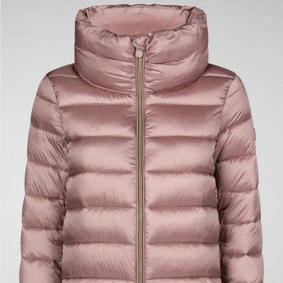 Save The Duck Elsie Short women’s Pink Puffer jacket - Picture 4 of 17